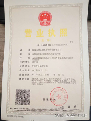 聊城聚金财 聊城公司注册图片_高清图_细节图