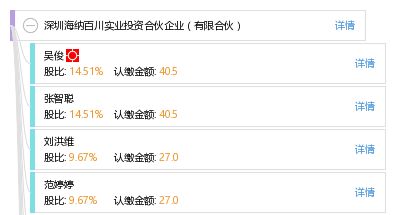 深圳海纳百川实业投资合伙企业 有限合伙