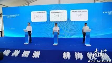 总投资17亿元!惠州现代化海洋牧场项目动工并签约5宗新项目