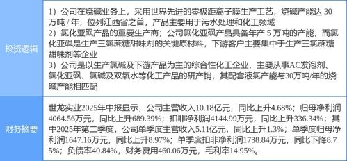 10月22日世龙实业涨停 液氯、烧碱与食品概念热股投资分析